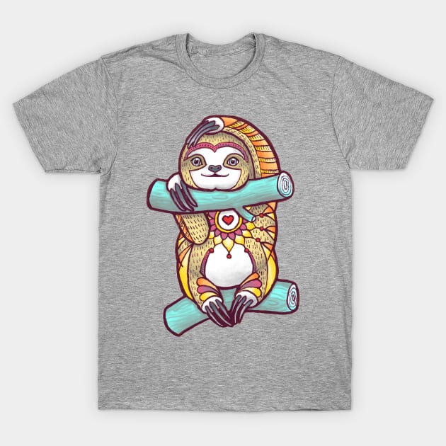 Mandala Sloth T-Shirt by Theysaurus